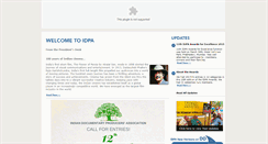Desktop Screenshot of idpaindia.org